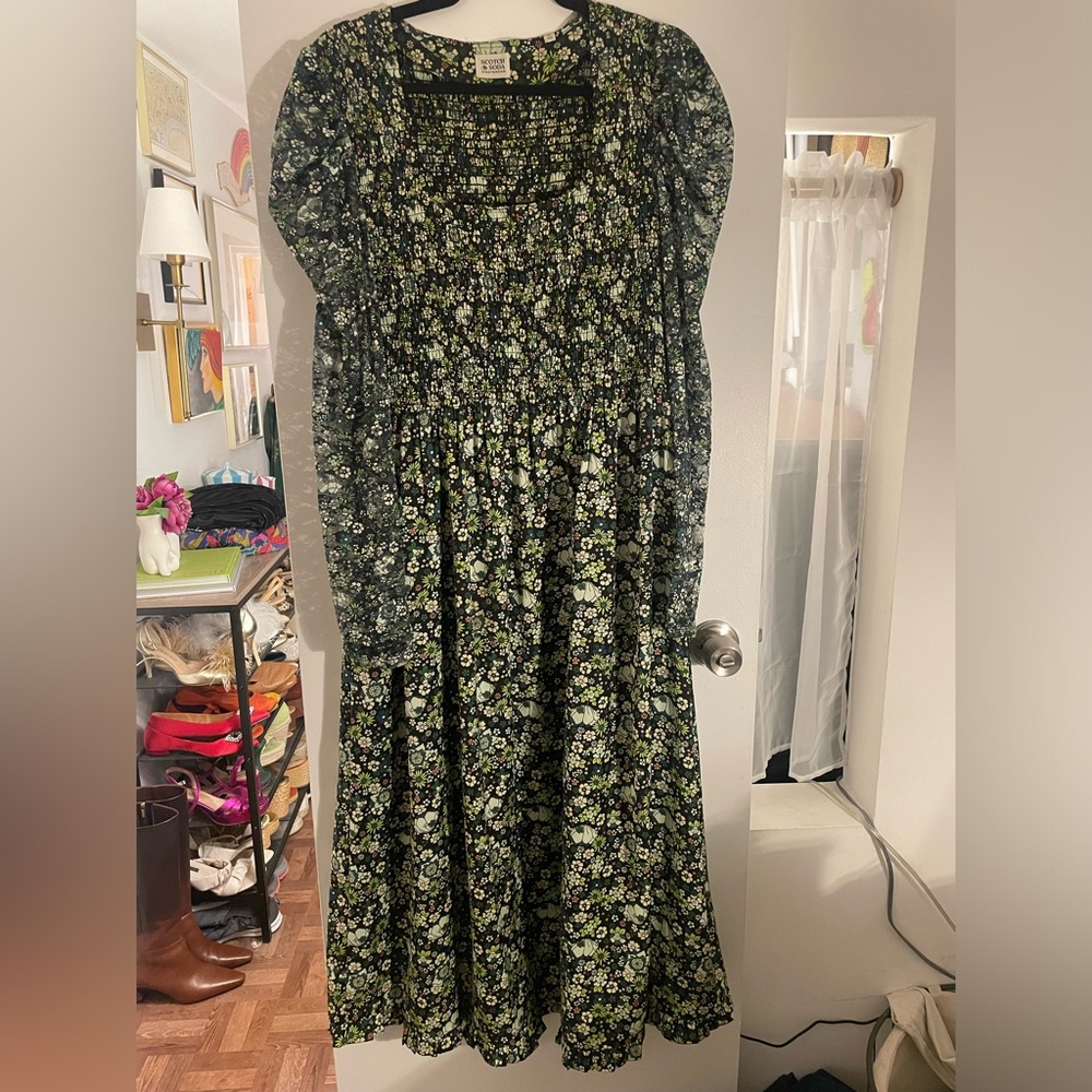 Scotch & Soda Green Floral Dress